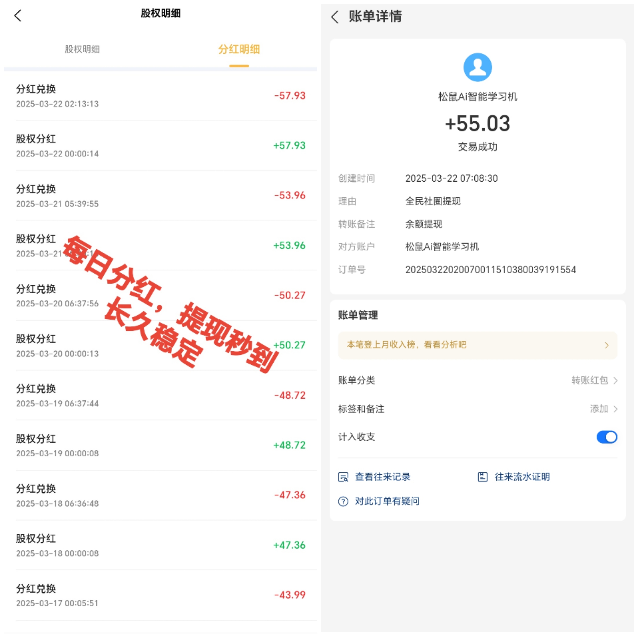 注册送20股权，每日分2元，长久稳定