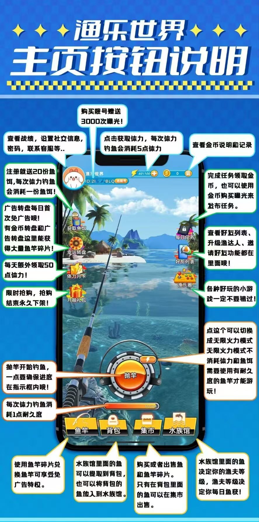 渔乐世界，零撸送月卡，每天赚